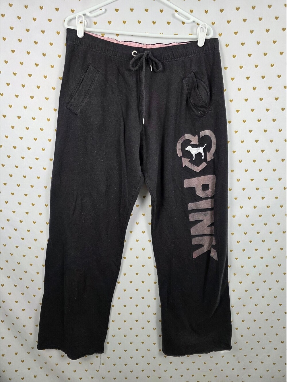 Victorias Secret PINK Vintage Recycle Y2k Sweats Boyfriend Diaper Butt MEDIUM